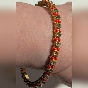 Sorrelli Bright Gold Crystal Bangle Bracelet